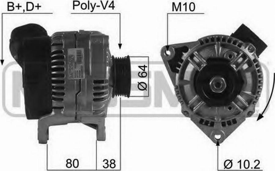 Messmer 210484 - Генератор autospares.lv