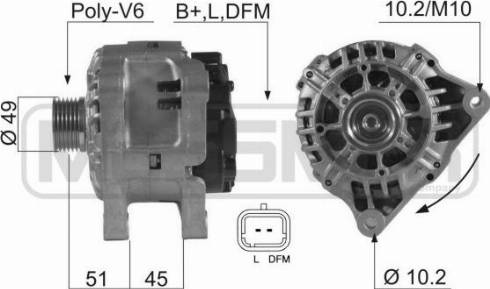 Messmer 210545A - Генератор autospares.lv