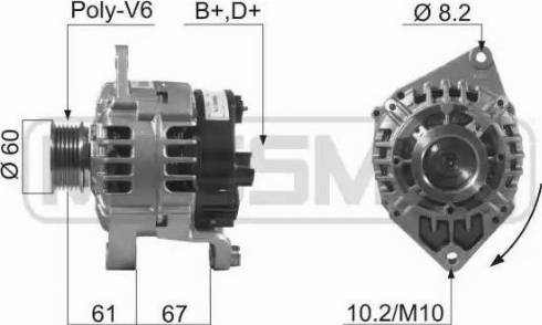 Messmer 210586 - Генератор autospares.lv