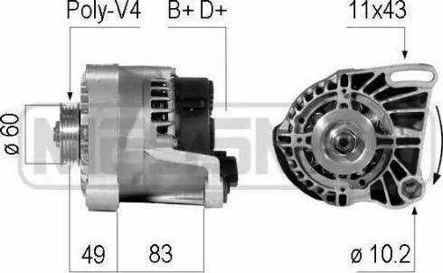 Messmer 210086 - Генератор autospares.lv