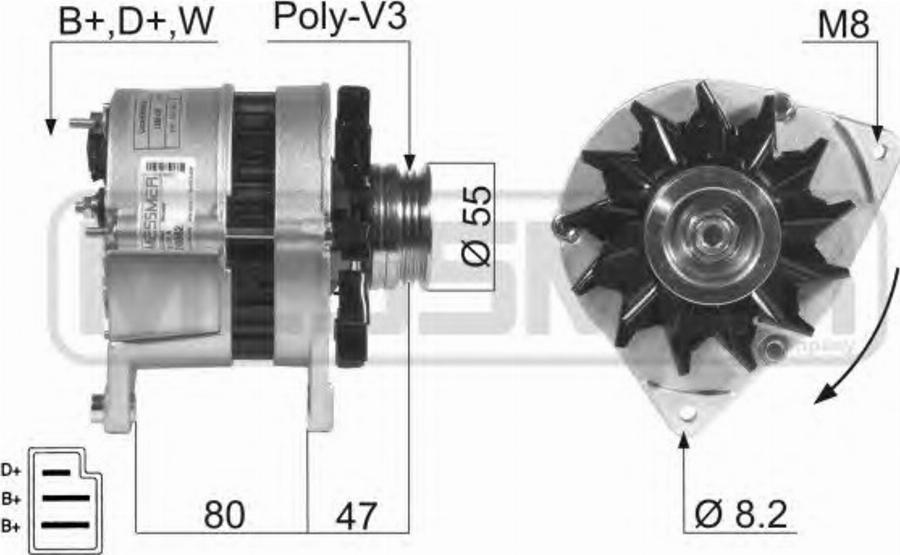 Messmer 210082 - Генератор autospares.lv