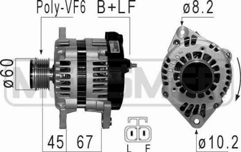 Messmer 210845A - Генератор autospares.lv