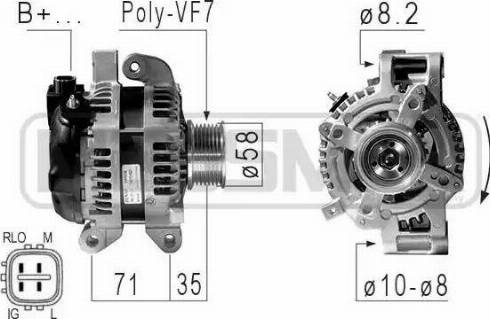 Messmer 210842 - Генератор autospares.lv