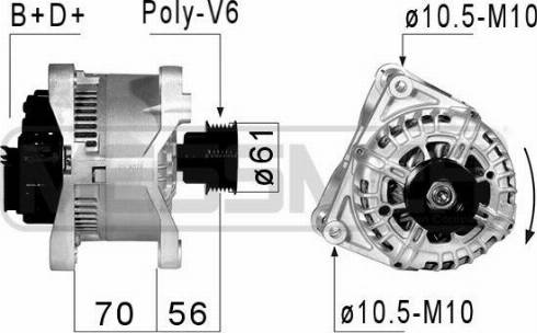 Messmer 210825A - Генератор autospares.lv