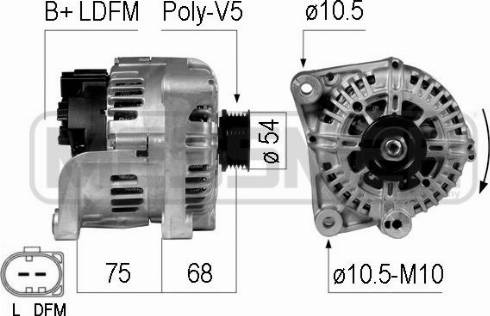 Messmer 210736A - Генератор autospares.lv