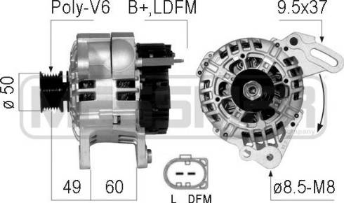 Messmer 210731A - Генератор autospares.lv