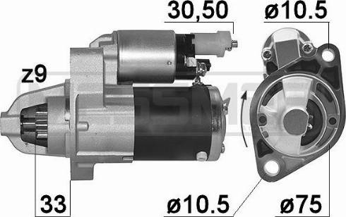 Messmer 220990A - Стартер autospares.lv