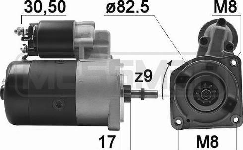 Messmer 220956A - Стартер autospares.lv