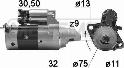 Messmer 220958A - Стартер autospares.lv