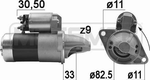 Messmer 220929A - Стартер autospares.lv