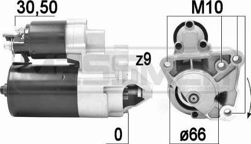 Messmer 220923A - Стартер autospares.lv