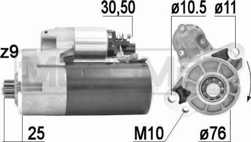 Messmer 220922A - Стартер autospares.lv