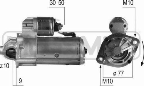 Messmer 220498A - Стартер autospares.lv