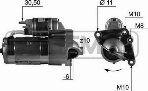 Messmer 220444A - Стартер autospares.lv