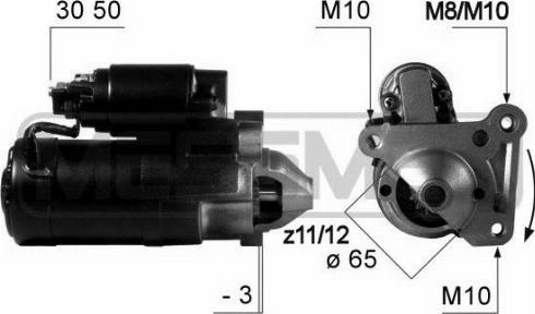 Messmer 220458A - Стартер autospares.lv