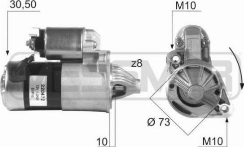 Messmer 220472A - Стартер autospares.lv