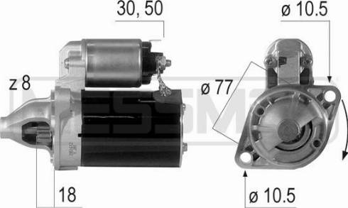 Messmer 220595A - Стартер autospares.lv