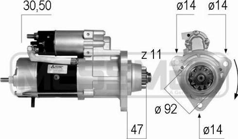 Messmer 220568 - Стартер autospares.lv