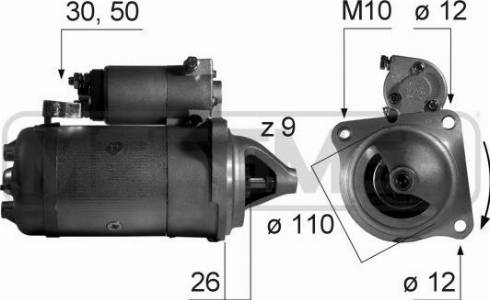 Messmer 220518A - Стартер autospares.lv