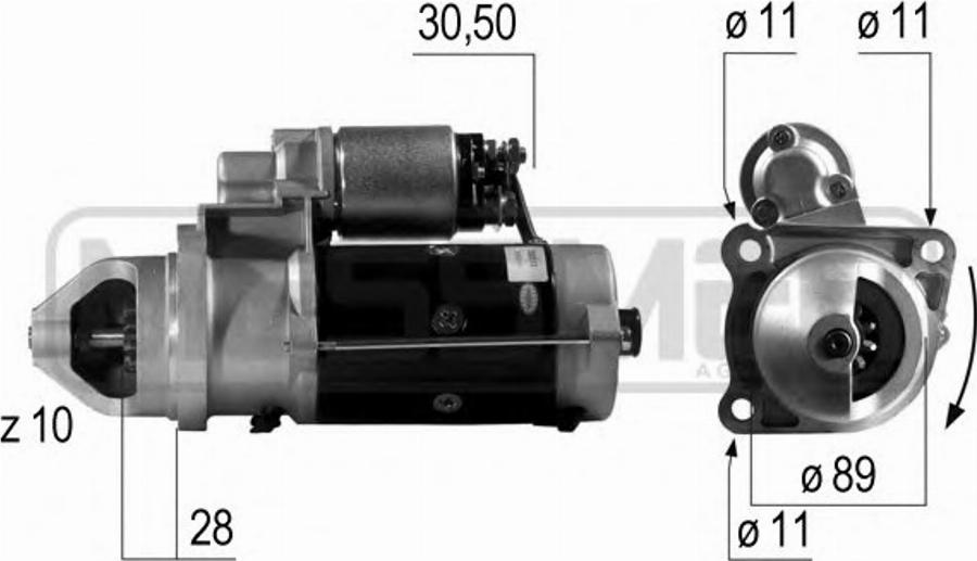 Messmer 220513 - Стартер autospares.lv