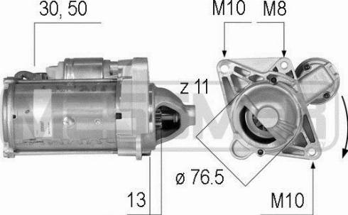 Messmer 220587A - Стартер autospares.lv