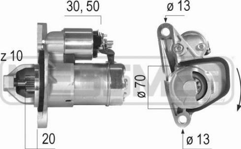 Messmer 220579A - Стартер autospares.lv