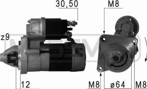 Messmer 220693A - Стартер autospares.lv