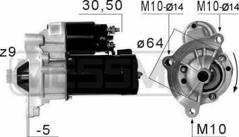 Messmer 220660A - Стартер autospares.lv