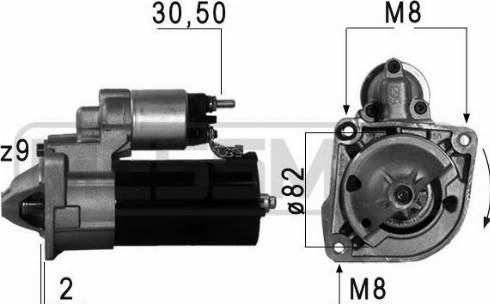 Messmer 220610A - Стартер autospares.lv