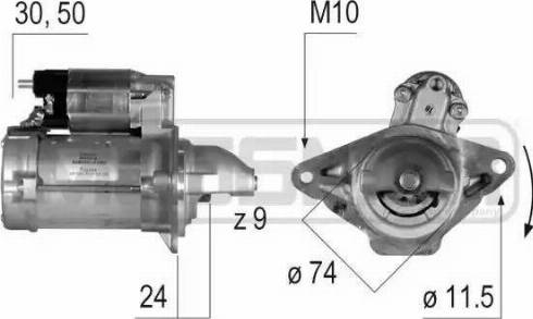 Messmer 220637 - Стартер autospares.lv