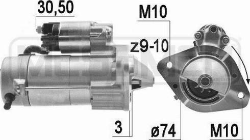 Messmer 220094A - Стартер autospares.lv