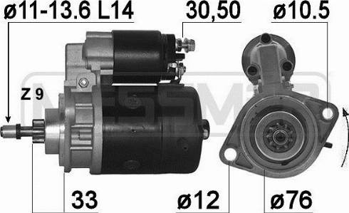 Messmer 220092A - Стартер autospares.lv