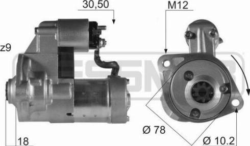 Messmer 220048A - Стартер autospares.lv