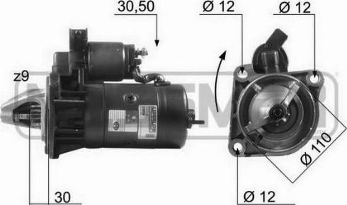 Messmer 220050A - Стартер autospares.lv