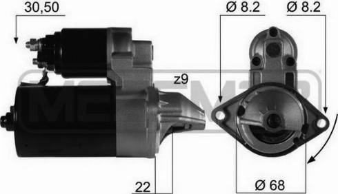 Messmer 220058A - Стартер autospares.lv