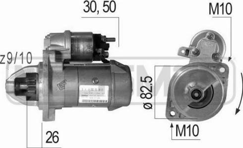 Messmer 220060A - Стартер autospares.lv