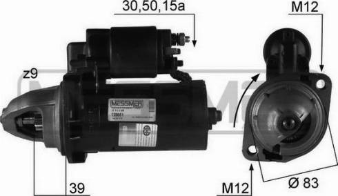 Messmer 220061R - Стартер autospares.lv