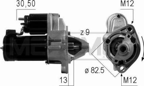 Messmer 220004A - Стартер autospares.lv