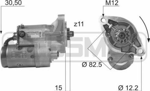 Messmer 220005A - Стартер autospares.lv