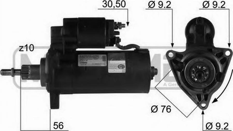 Messmer 220085 - Стартер autospares.lv