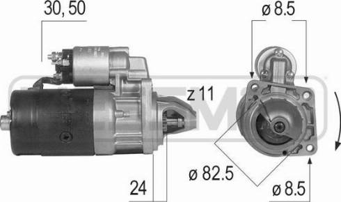 Messmer 220080A - Стартер autospares.lv