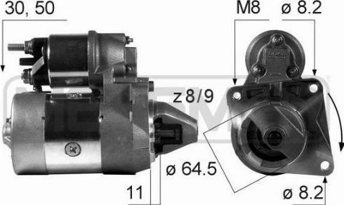 Messmer 220024A - Стартер autospares.lv