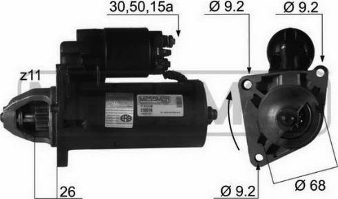 Messmer 220076R - Стартер autospares.lv