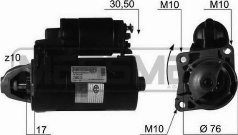 Messmer 220073R - Стартер autospares.lv