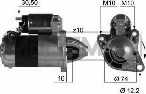 Messmer 220199A - Стартер autospares.lv