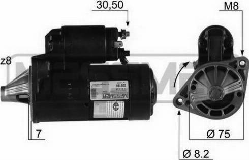 Messmer 220196A - Стартер autospares.lv