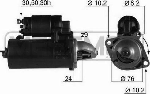 Messmer 220169R - Стартер autospares.lv