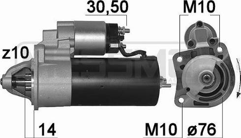 Messmer 220167R - Стартер autospares.lv