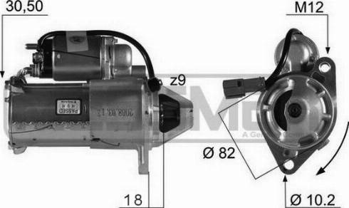 Messmer 220119A - Стартер autospares.lv