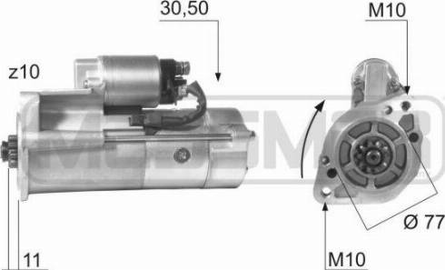 Messmer 220115R - Стартер autospares.lv